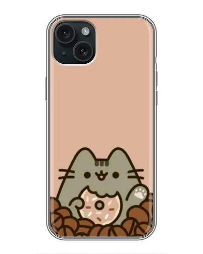 Чохол для iPhone 15 Plus з картинкою «Кавовий Пушин»