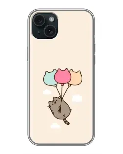 Чохол для iPhone 15 Plus з картинкою «Пушин на кульках»