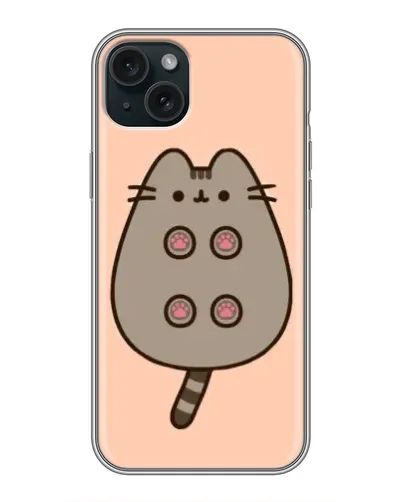 Чохол для iPhone 15 Plus з картинкою «Пушин пузиком догори»