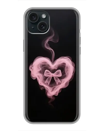 Чохол для iPhone 15 Plus з картинкою «Димчасте серце» Чохол для iPhone 15 Plus з картинкою «Димчасте серце»