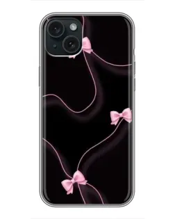 Чохол для iPhone 15 Plus з картинкою «Рожеві стрічки»