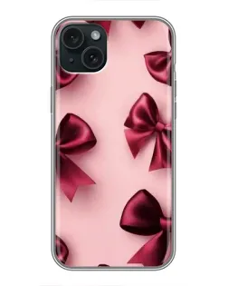 Чохол для iPhone 15 Plus з картинкою «Бордовий атлас»