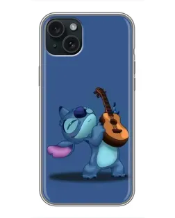 Чохол для iPhone 15 Plus з картинкою «Стіч з укулеле»