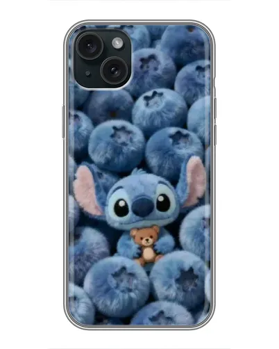 Чохол для iPhone 15 Plus з картинкою «Стіч та лохина» Чохол для iPhone 15 Plus з картинкою «Стіч та лохина»