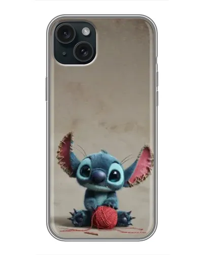 Чохол для iPhone 15 Plus з картинкою «Стіч на чоричневому фоні» Чохол для iPhone 15 Plus з картинкою «Стіч на чоричневому фоні»