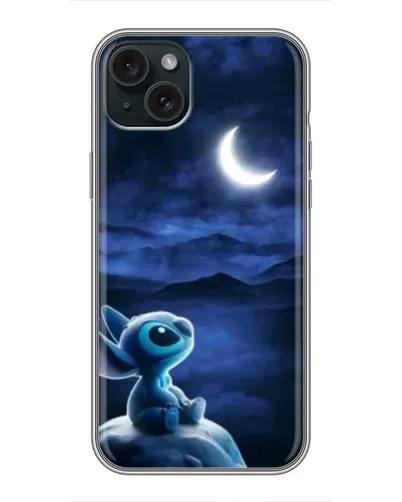 Чохол для iPhone 15 Plus з картинкою «Місячна ніч Стіча» Чохол для iPhone 15 Plus з картинкою «Місячна ніч Стіча»