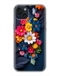Чохол для iPhone 15 Plus з картинкою «Квіткова феєрія»