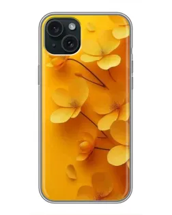 Чохол для iPhone 15 Plus з картинкою «Золоті пелюстки»