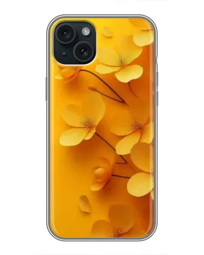 Чохол для iPhone 15 Plus з картинкою «Золоті пелюстки»