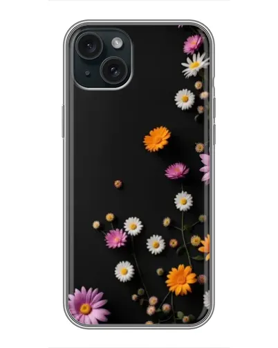 Чехол для iPhone 15 Plus с картинкой «Цветочная композиция»