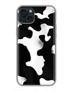 Чохол для iPhone 15 Plus з картинкою «Чорно-біла пляма»
