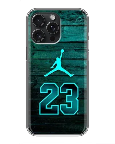 Чохол для iPhone 15 Pro Max з картинкою «Jordan Cyan 23» Чохол для iPhone 15 Pro Max з картинкою «Jordan Cyan 23»