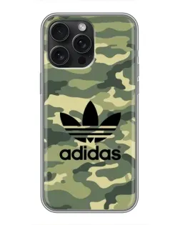 Чохол для iPhone 15 Pro Max з картинкою «Мілітарі стиль Adidas»