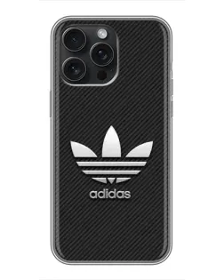 Чохол для iPhone 15 Pro Max з картинкою «Adidas Карбонова текстура»