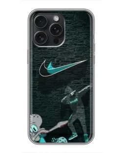 Чохол для iPhone 15 Pro Max з картинкою «Спортивний арт Nike»