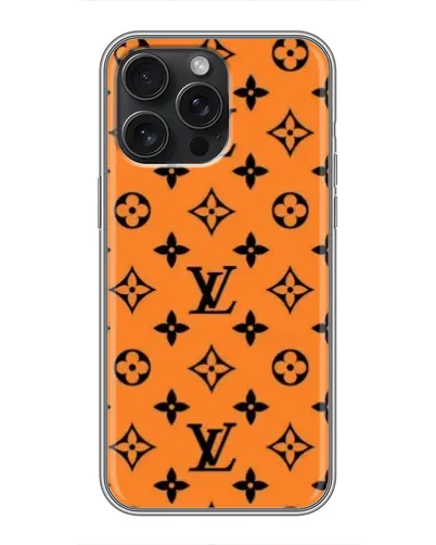 Чохол для iPhone 15 Pro Max з картинкою «Помаранчевий стиль LV» Чохол для iPhone 15 Pro Max з картинкою «Помаранчевий стиль LV»