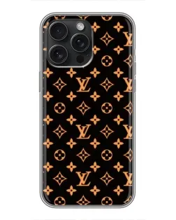 Чохол для iPhone 15 Pro Max з картинкою «Золота монограма LV»