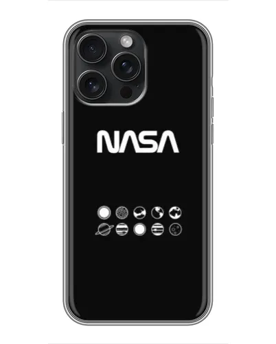 Чохол для iPhone 15 Pro Max з картинкою «NASA — технічний принт» Чохол для iPhone 15 Pro Max з картинкою «NASA — технічний принт»