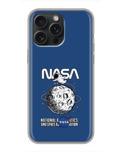 Чохол для iPhone 15 Pro Max з картинкою «NASA — місячна місія» Чохол для iPhone 15 Pro Max з картинкою «NASA — місячна місія»