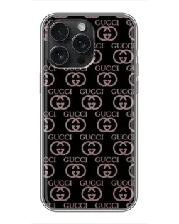 Чохол для iPhone 15 Pro Max з картинкою «Класична монограма Gucci»