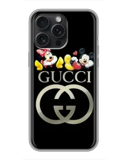Чохол для iPhone 15 Pro Max з картинкою «Gucci — герої Disney»