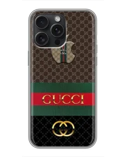 Чохол для iPhone 15 Pro Max з картинкою «Gucci — брендований десерт»