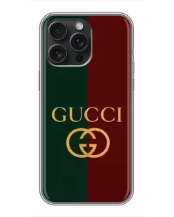 Чехол для iPhone 15 Pro Max с картинкой «Gucci — темно-зеленый градиент» Чехол для iPhone 15 Pro Max с картинкой «Gucci — темно-зеленый градиент»