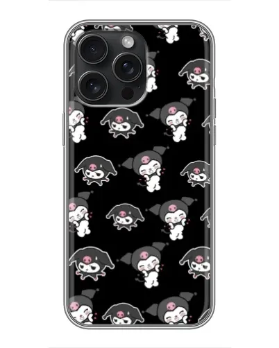 Чохол для iPhone 15 Pro Max з картинкою «Чорний паттерн Kuromi» Чохол для iPhone 15 Pro Max з картинкою «Чорний паттерн Kuromi»