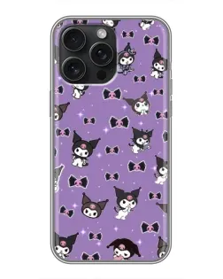 Чохол для iPhone 15 Pro Max з картинкою «Kuromi — патерн»