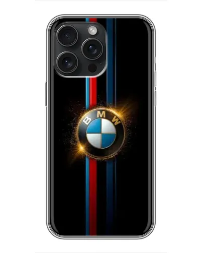 Чохол для iPhone 15 Pro Max з картинкою «BMW M-Power неон»
