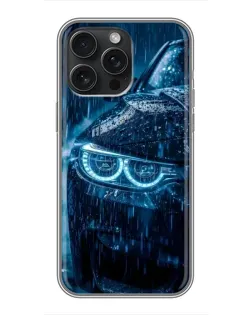 Чехол для iPhone 15 Pro Max с картинкой «BMW под дождем» Чехол для iPhone 15 Pro Max с картинкой «BMW под дождем»