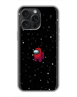 Чохол для iPhone 15 Pro Max з картинкою «Червоний Among Us»