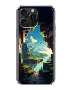 Чохол для iPhone 15 Pro Max з картинкою «Вид з печери»
