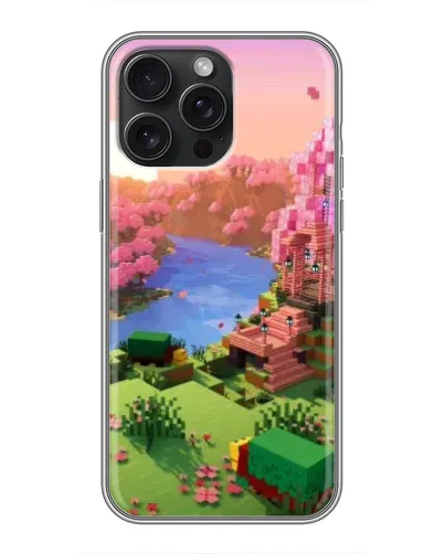Чохол для iPhone 15 Pro Max з картинкою «Рожеве дерево Minecraft» Чохол для iPhone 15 Pro Max з картинкою «Рожеве дерево Minecraft»