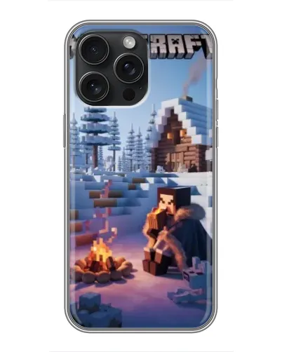 Чохол для iPhone 15 Pro Max з картинкою «Зимовий Minecraft» Чохол для iPhone 15 Pro Max з картинкою «Зимовий Minecraft»