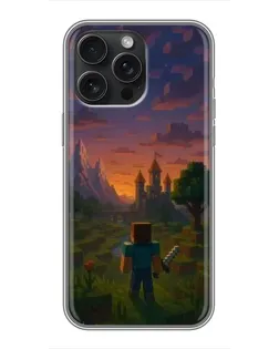 Чохол для iPhone 15 Pro Max з картинкою «Стів біля вежі»