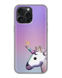 Чехол для iPhone 15 Pro Max с картинкой «Единорог градиент»