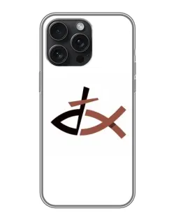 Чехол для iPhone 15 Pro Max с картинкой «Рыба и крест»