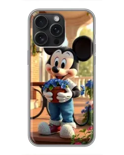 Чохол для iPhone 15 Pro Max з картинкою «Міккі садівник»