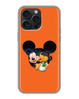 Чехол для iPhone 15 Pro Max с картинкой «Сердце Микки Минни»