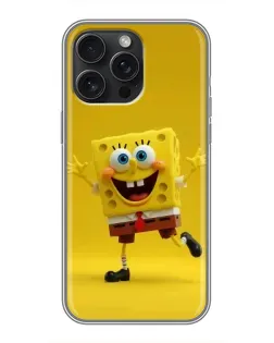 Чохол для iPhone 15 Pro Max з картинкою «Позитивний Губка Боб»