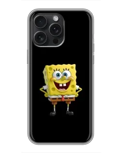 Чохол для iPhone 15 Pro Max з картинкою «Класичний Губка Боб»