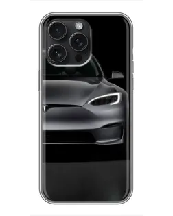 Чохол для iPhone 15 Pro Max з картинкою «Tesla Model S Look» Чохол для iPhone 15 Pro Max з картинкою «Tesla Model S Look»