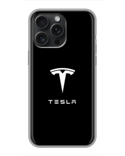 Чохол для iPhone 15 Pro Max з картинкою «Tesla White Logo» Чохол для iPhone 15 Pro Max з картинкою «Tesla White Logo»