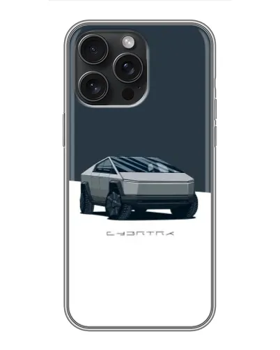 Чохол для iPhone 15 Pro Max з картинкою «Сріблястий Cybertruck Tesla» Чохол для iPhone 15 Pro Max з картинкою «Сріблястий Cybertruck Tesla»