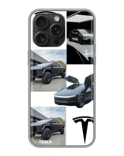 Чохол для iPhone 15 Pro Max з картинкою «Колаж Cybertruck Tesla» Чохол для iPhone 15 Pro Max з картинкою «Колаж Cybertruck Tesla»
