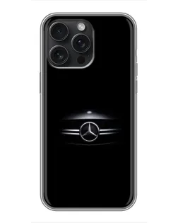 Чохол для iPhone 15 Pro Max з картинкою «Mercedes — абстрактні лінії»