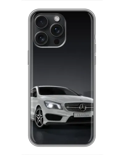 Чохол для iPhone 15 Pro Max з картинкою «Mercedes AMG GT Silver»