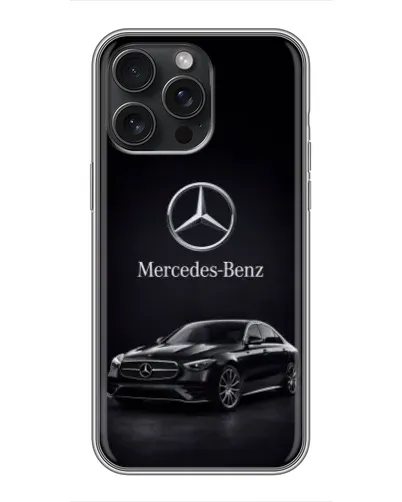Чохол для iPhone 15 Pro Max з картинкою «Mercedes — решітка радіатора»