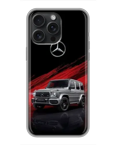 Чохол для iPhone 15 Pro Max з картинкою «Mercedes G-Class червоний»